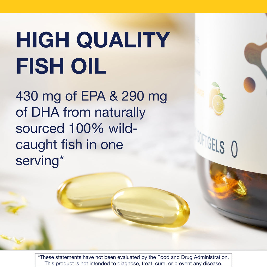 Omegagenics Fish Oil EPA-DHA 720 Mg - Omega-3 Fish Oil Supplement - High Potency - for Heart Health, Musculoskeletal Health & Immune System Health* - with DHA & EPA - 240 Softgels