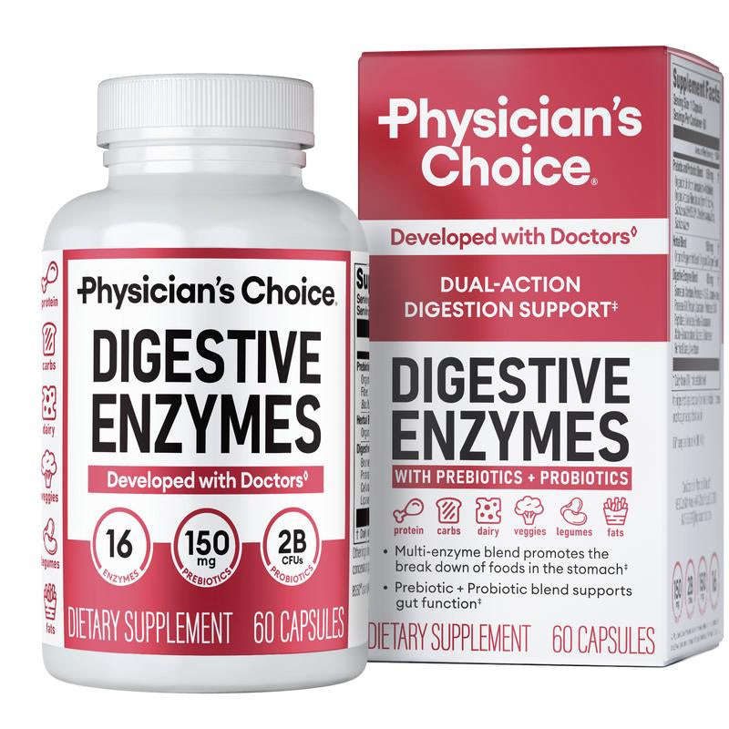 Physician'S Choice Digestive Enzymes - Bloating & Mealtime Discomfort Support with Probiotics + Prebiotics for Digestion & Gut Health