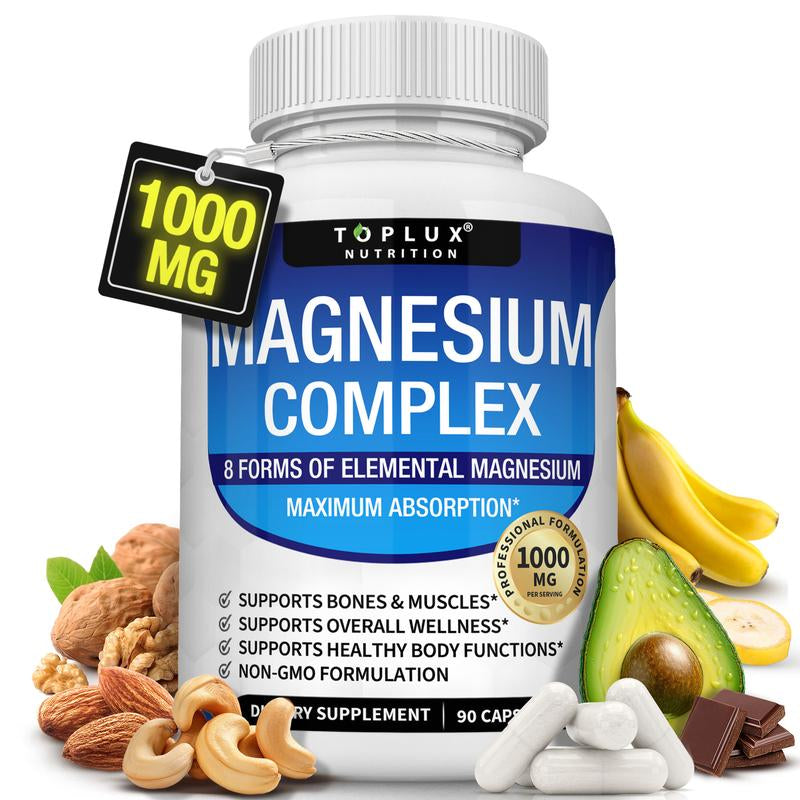 Toplux Magnesium Complex 8 Essential Magnesium Supplement Fitness Edible