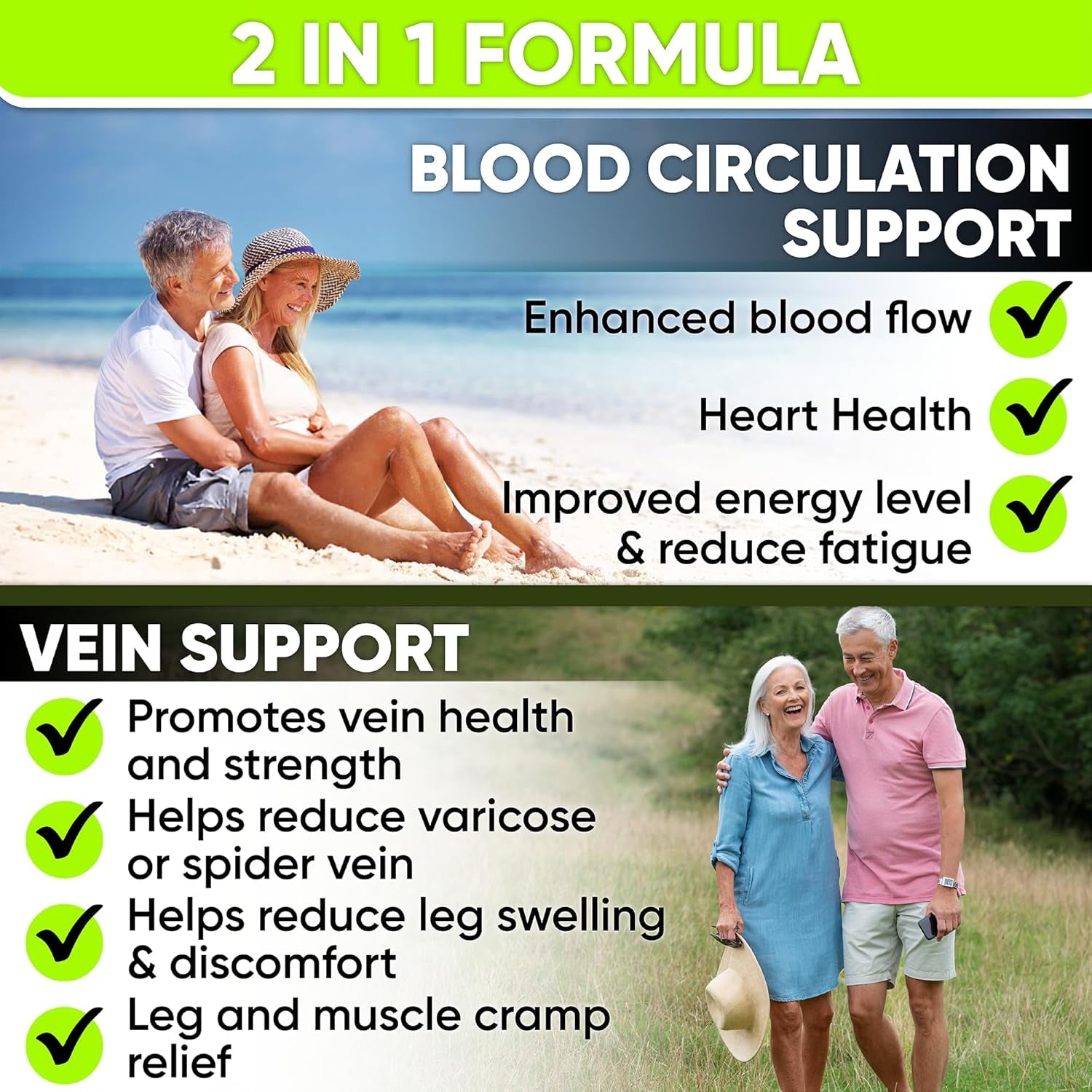 Best Blood Circulation Supplements and Vein Support-Blood Flow, Leg Circulation,