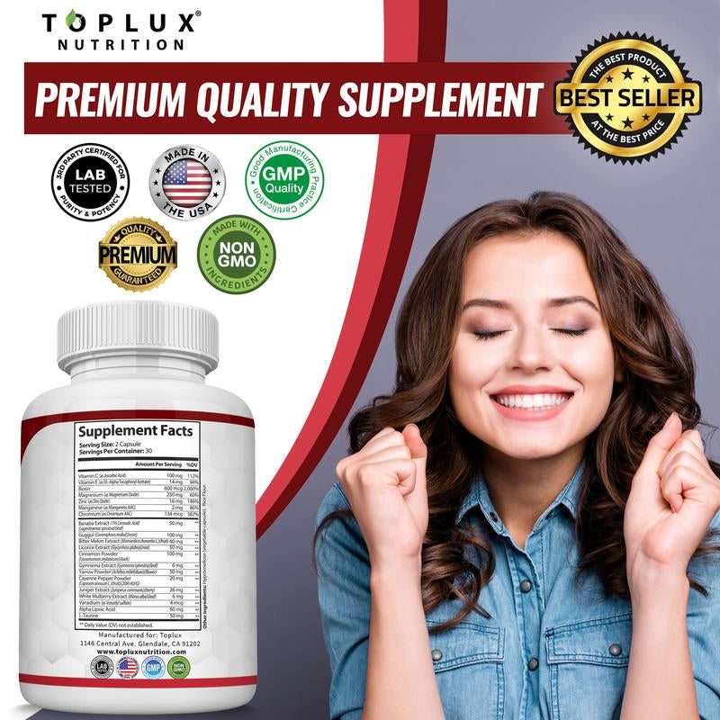 Blood Sugar Complex 20 Vitamins & Minerals Support Overall Health
