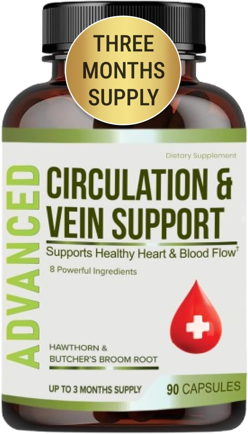 Best Blood Circulation Supplements and Vein Support-Blood Flow, Leg Circulation,