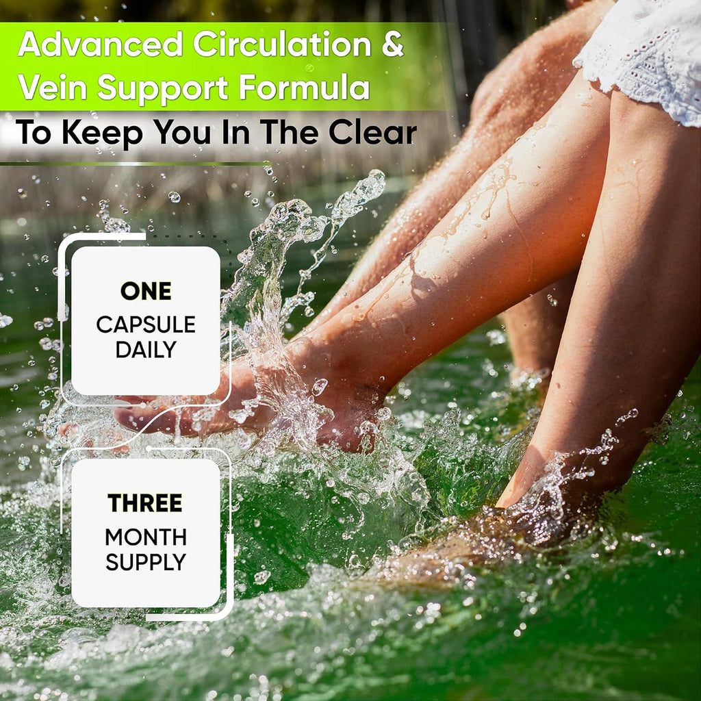 Best Blood Circulation Supplements and Vein Support-Blood Flow, Leg Circulation,